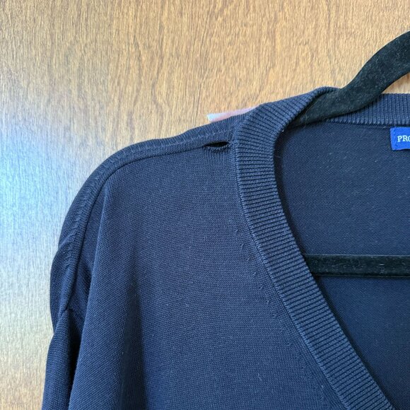 Proper Sport Navy V-Neck Sweater - Picture 3 of 4